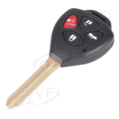 Uncut Replacement Shell Remote key Case Fob 4 Button fit Toyota Camry 2007-2010