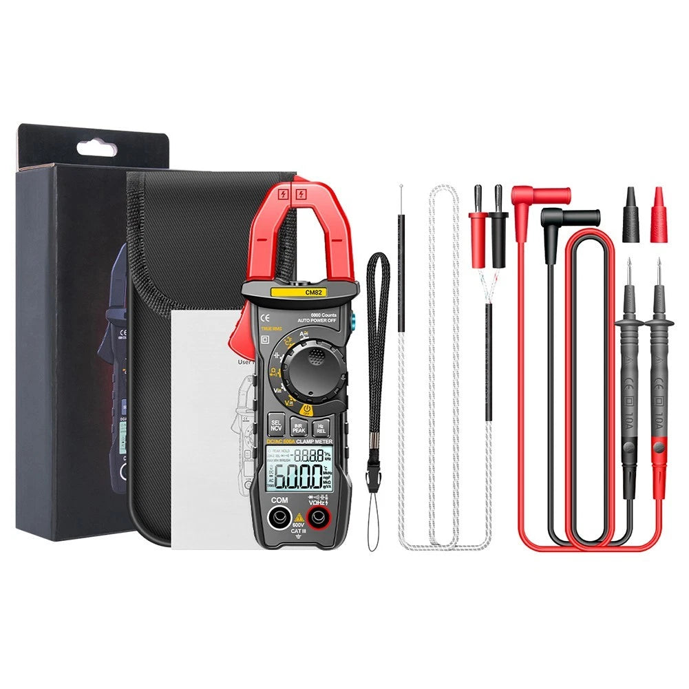 CM82 Clamp Meter with Temperature Probe, Capacitance & Frequency Test