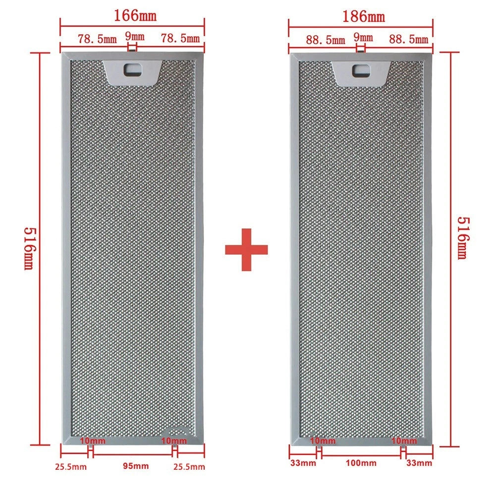 Grease Filter for Kitchen Range Hood (516x166mm, 516x186mm)