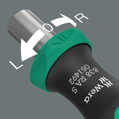 Wera Magnetic Bit-holding Ratcheting Screwdriver Handle with Quick Release Chuck