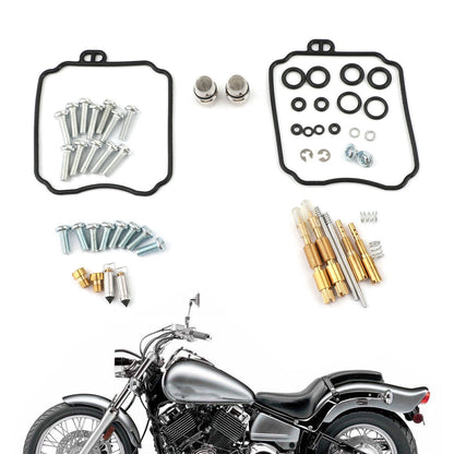 Carburetor Gaskets Jets Rebuild Kit for Yamaha XVS65A V-Star 650 Classic (T9)