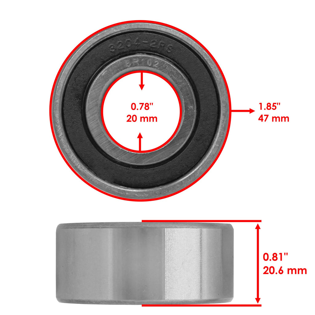 Double Row Ball Bearing Replacement for 5204 20x47x20.6mm (200x)