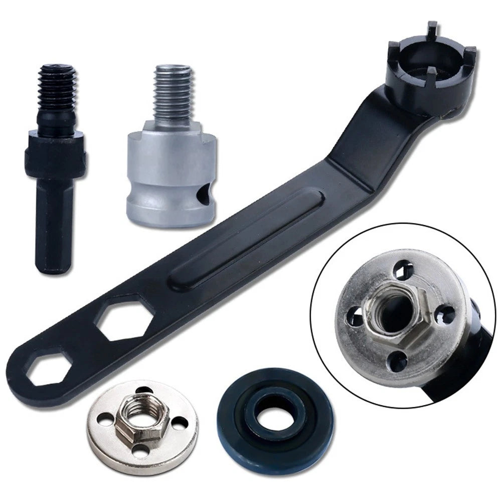 4-Piece Multi Functional Claw Wrench Set for Angle Grinder & Electric Wrench