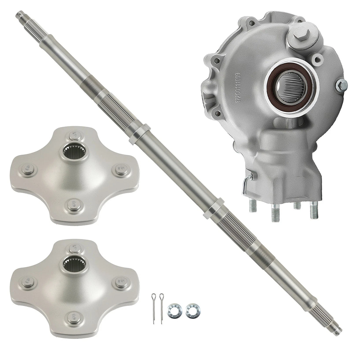 Rear Axle Assembly & Wheel Hubs + Differential for Honda TRX300 (1992–2000)