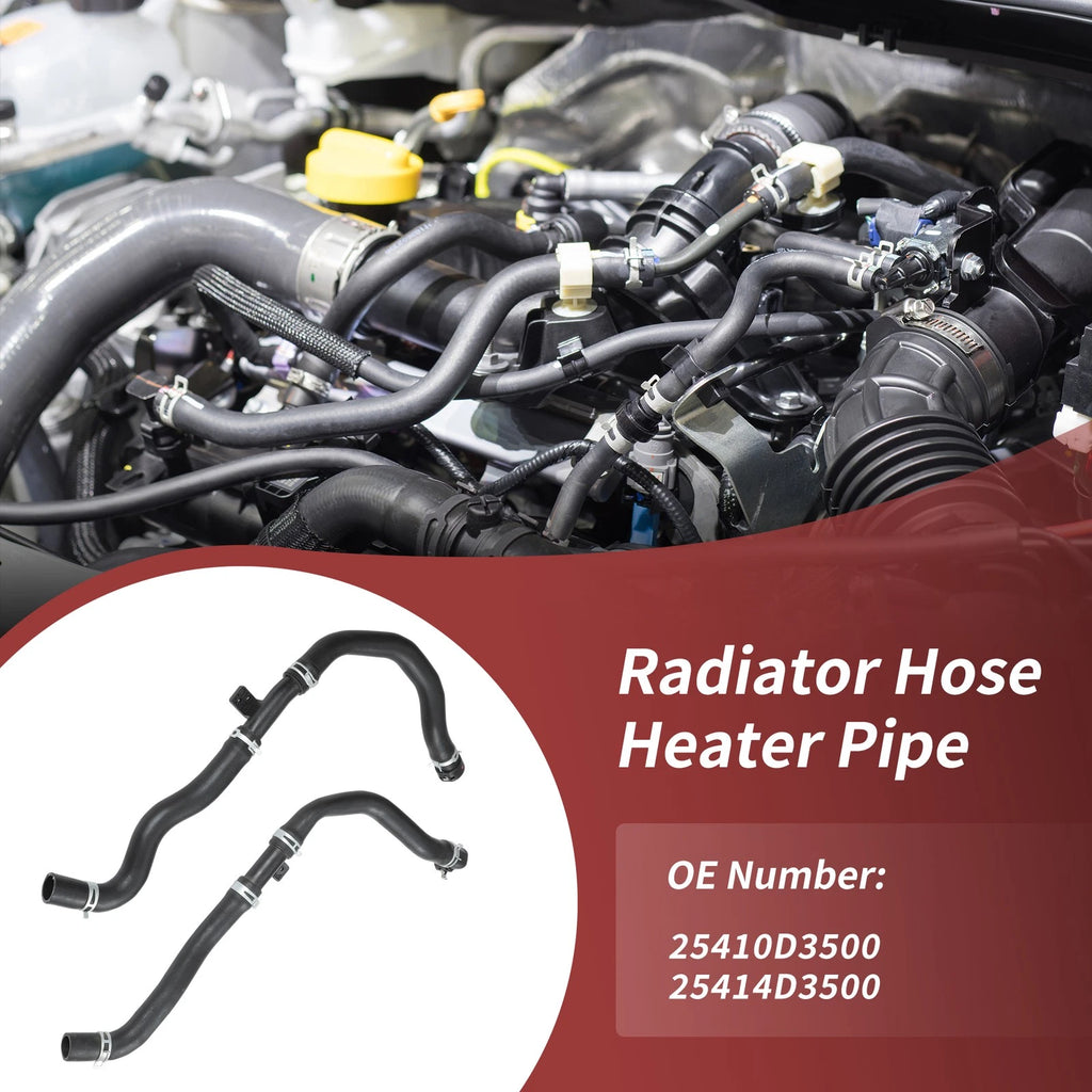 2pc Radiator Coolant Water Hose Upper Lower Replacement for Hyundai Tucson (2016–2021)