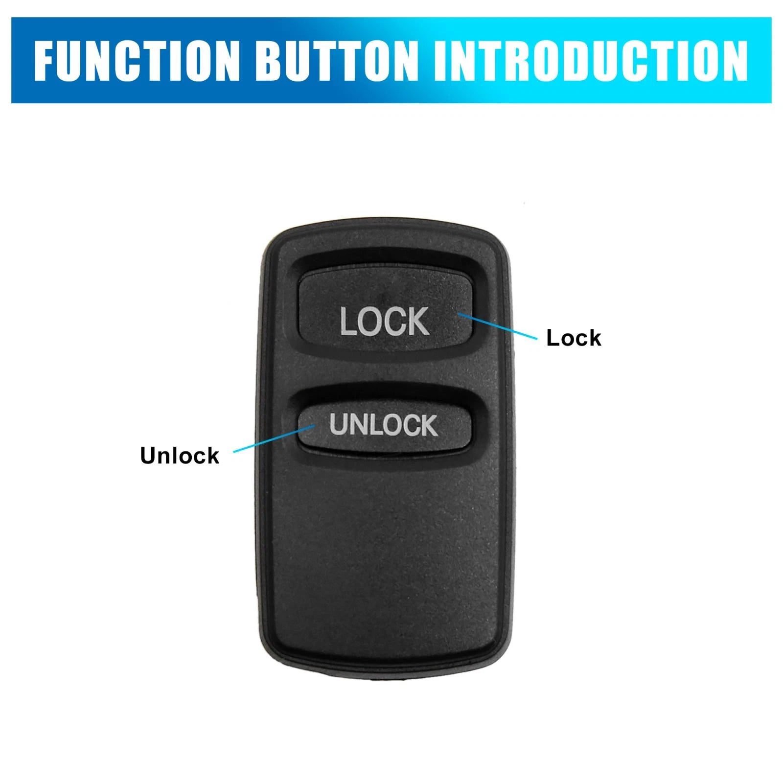 Car Key Fob Shell Case Replacement for Mitsubishi Gallant Lancer (2004–2012)