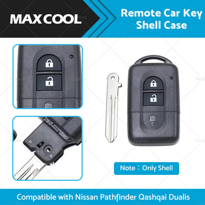 Replacement Remote Key Shell for Nissan Pathfinder Qashqai Dualis
