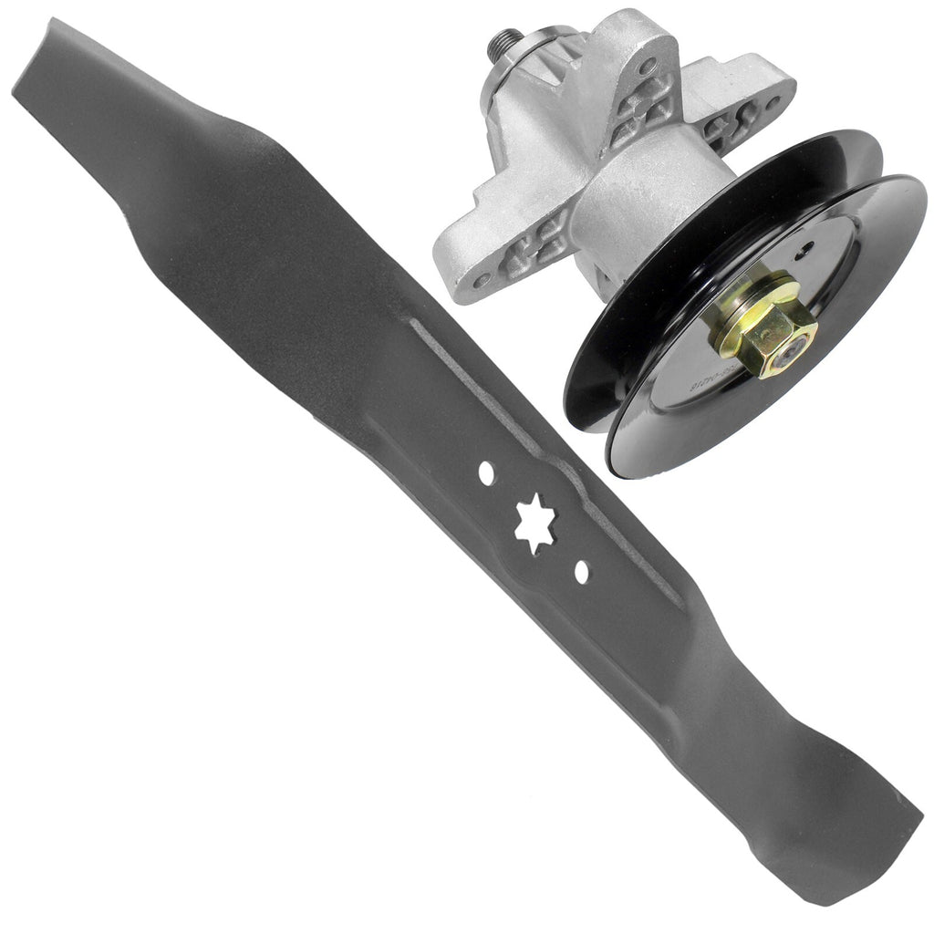 Deck Spindle with Pulley and Blade Assembly for MTD RZT-42 (2000–2018)