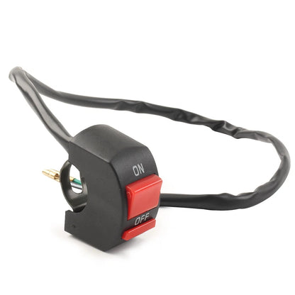 7/8" Motorcycle Handlebar Kill On-Off Latching Switch 12V Scooter ATV Dirt Bike