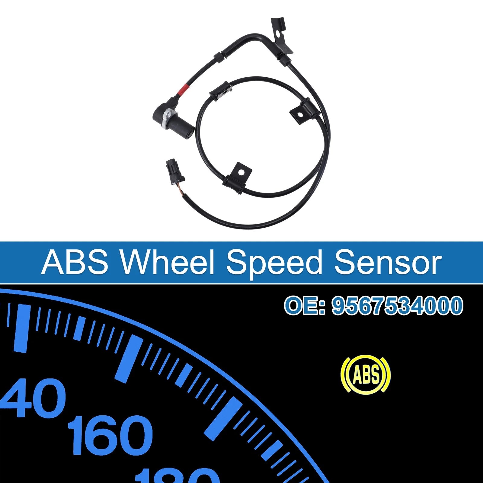 ABS Wheel Speed Sensor Replacement Front for Hyundai Sonata (1994–1995)