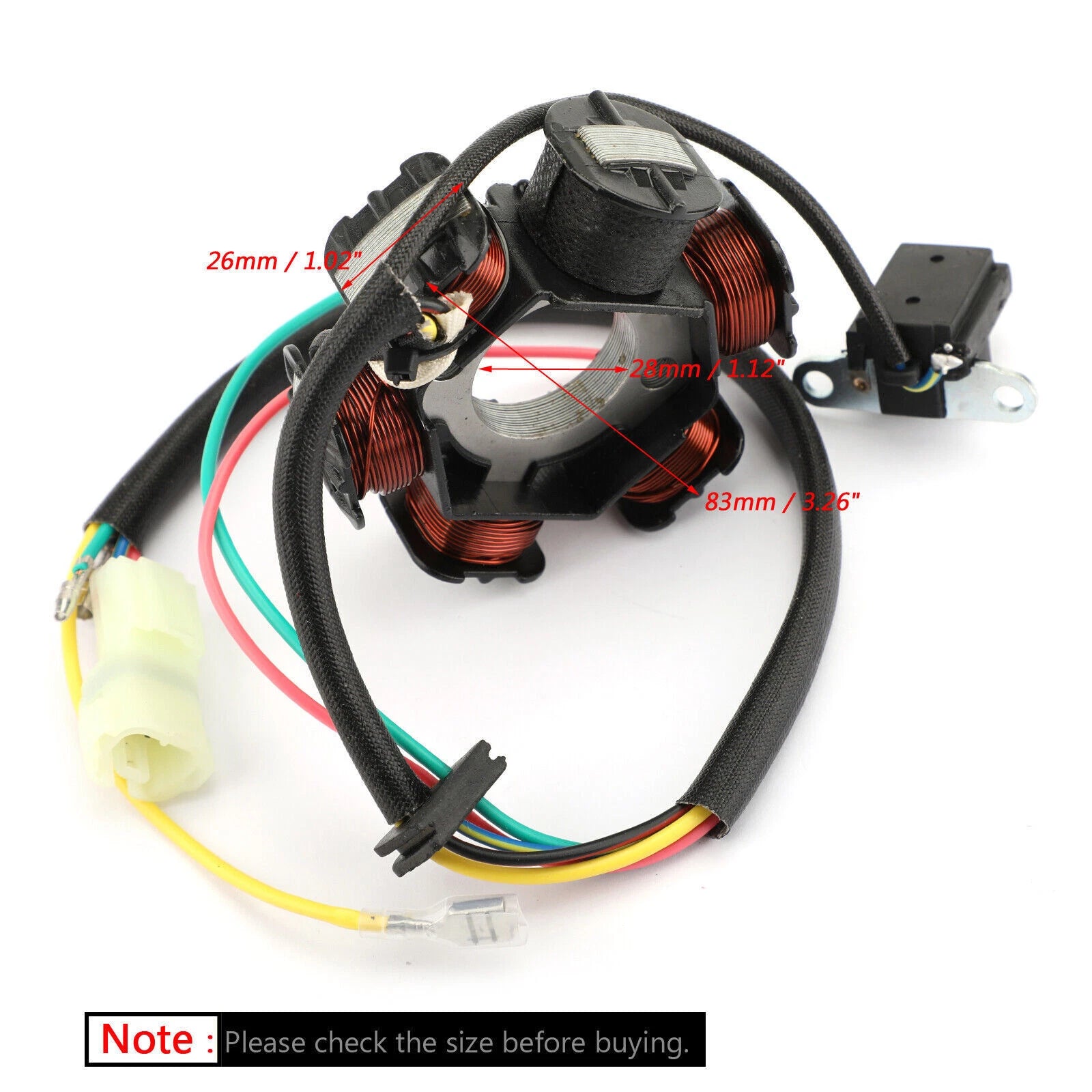 Alternator Stator for Honda TRX90 FourTrax/Sportrax 90 (1993–2005) 31120-HF7-003