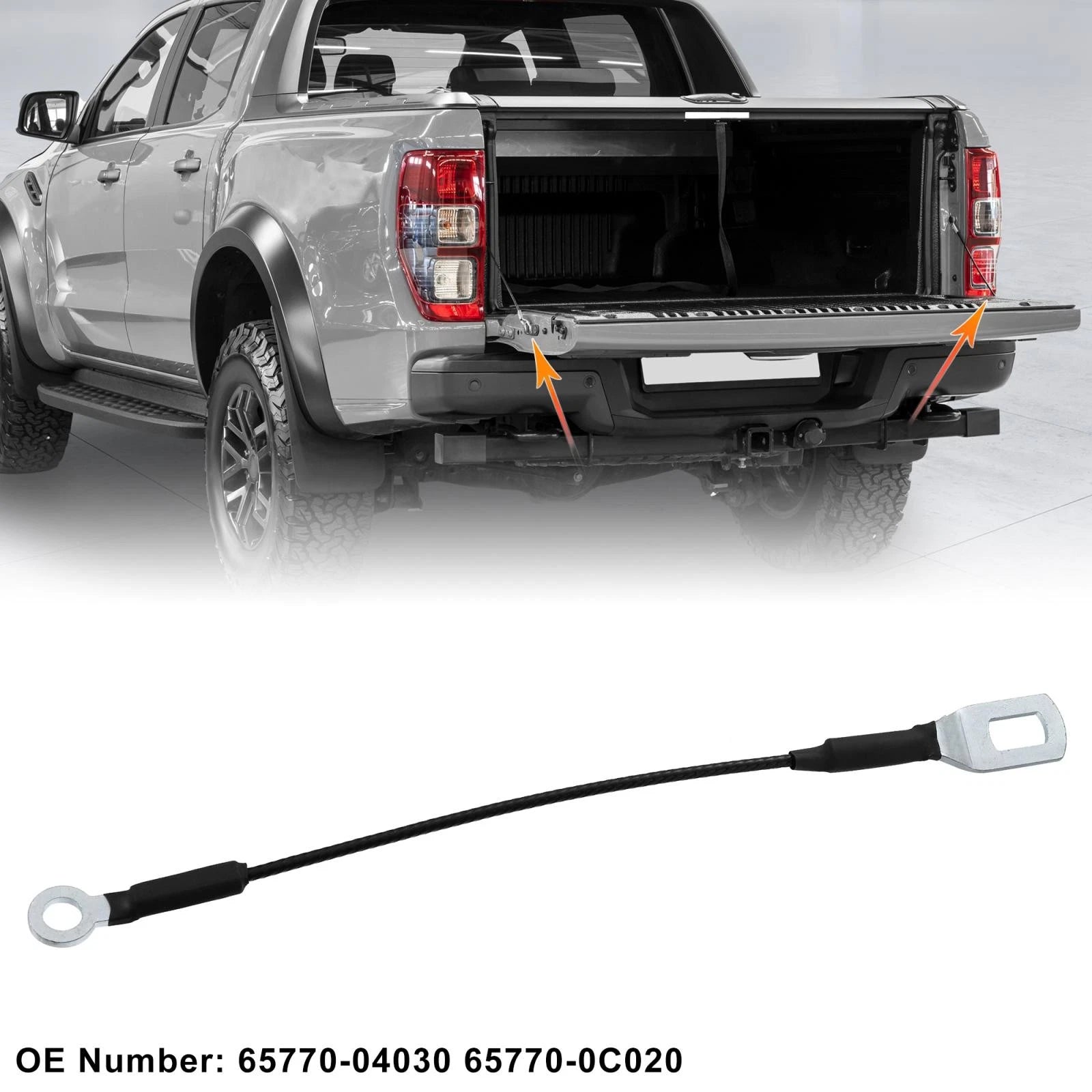 Tailgate Cable Support Straps for Toyota Tacoma 1995–2003 65770-04030