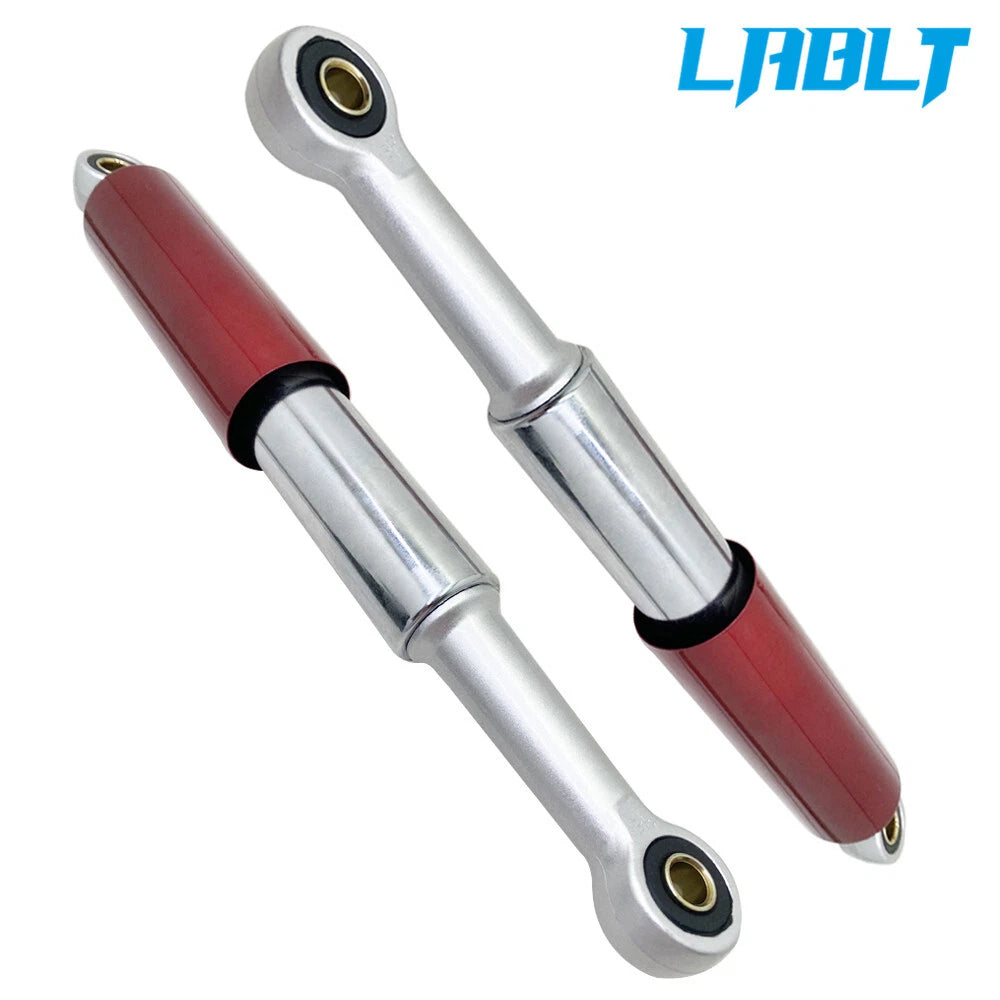 Set of 2 Red & Chrome Shocks 345mm for S65 CL/CT70 110 XL75 CL/CT/CM/S90 (91)