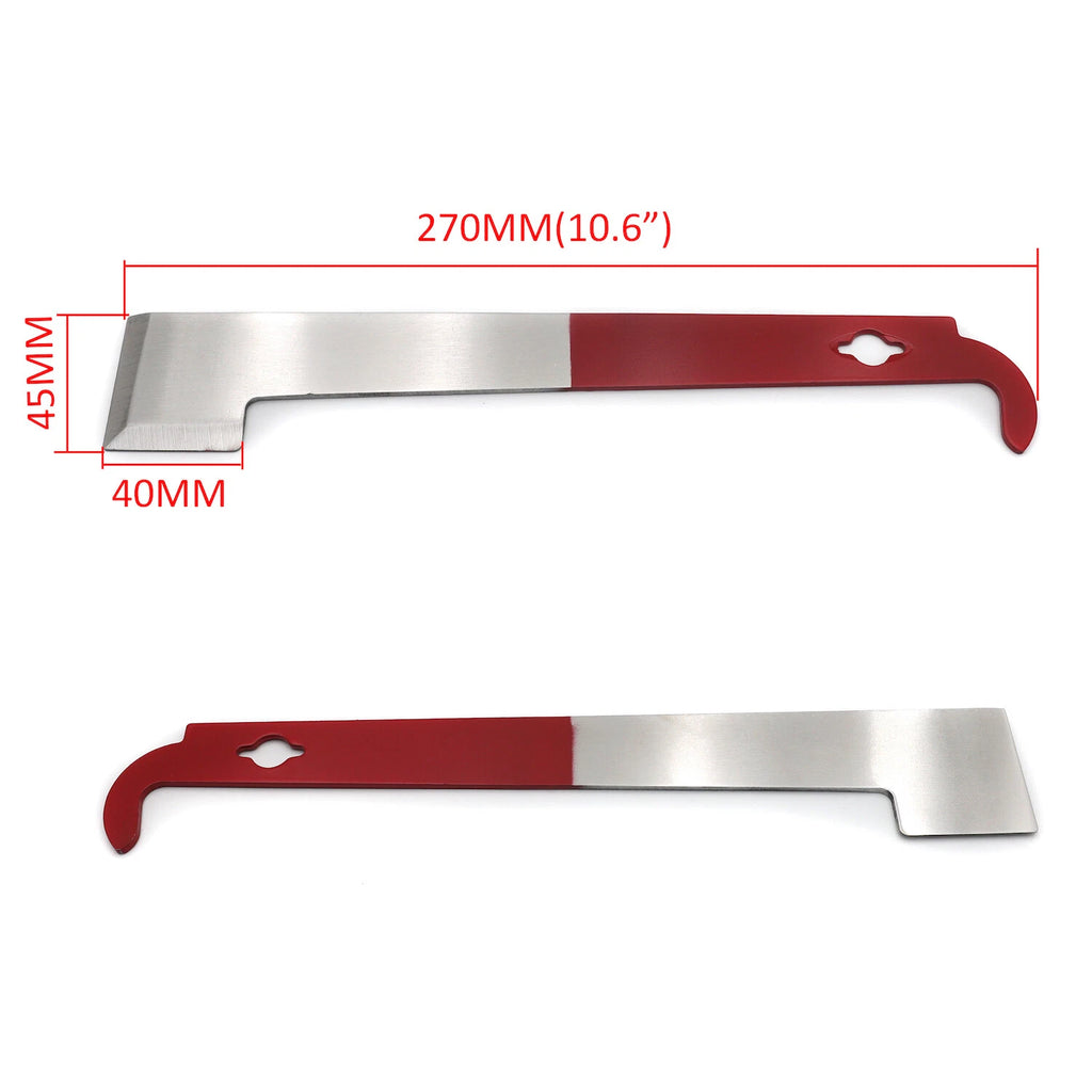 Bee Hive Tool Set of 2 Stainless Steel Scraper J Hook Frame Lifter