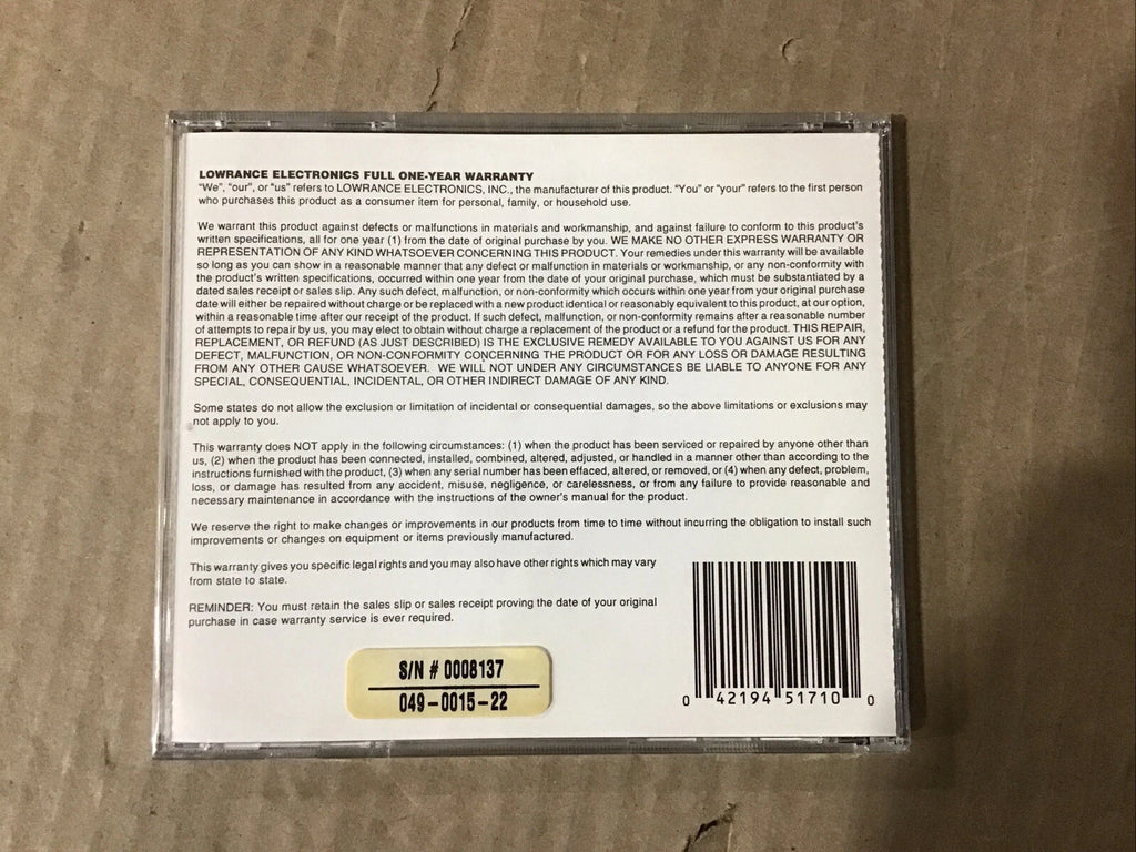 Lowrance Ims SmartMap MapCreate CD Rom for (1995–2015)