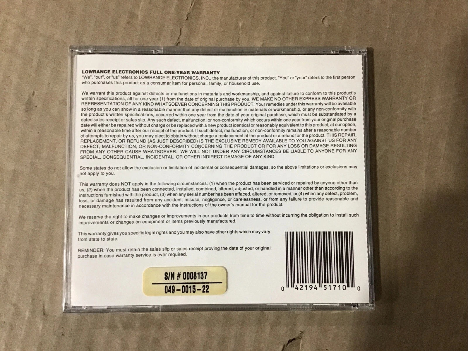 Lowrance Ims SmartMap MapCreate CD Rom for (1995–2015)