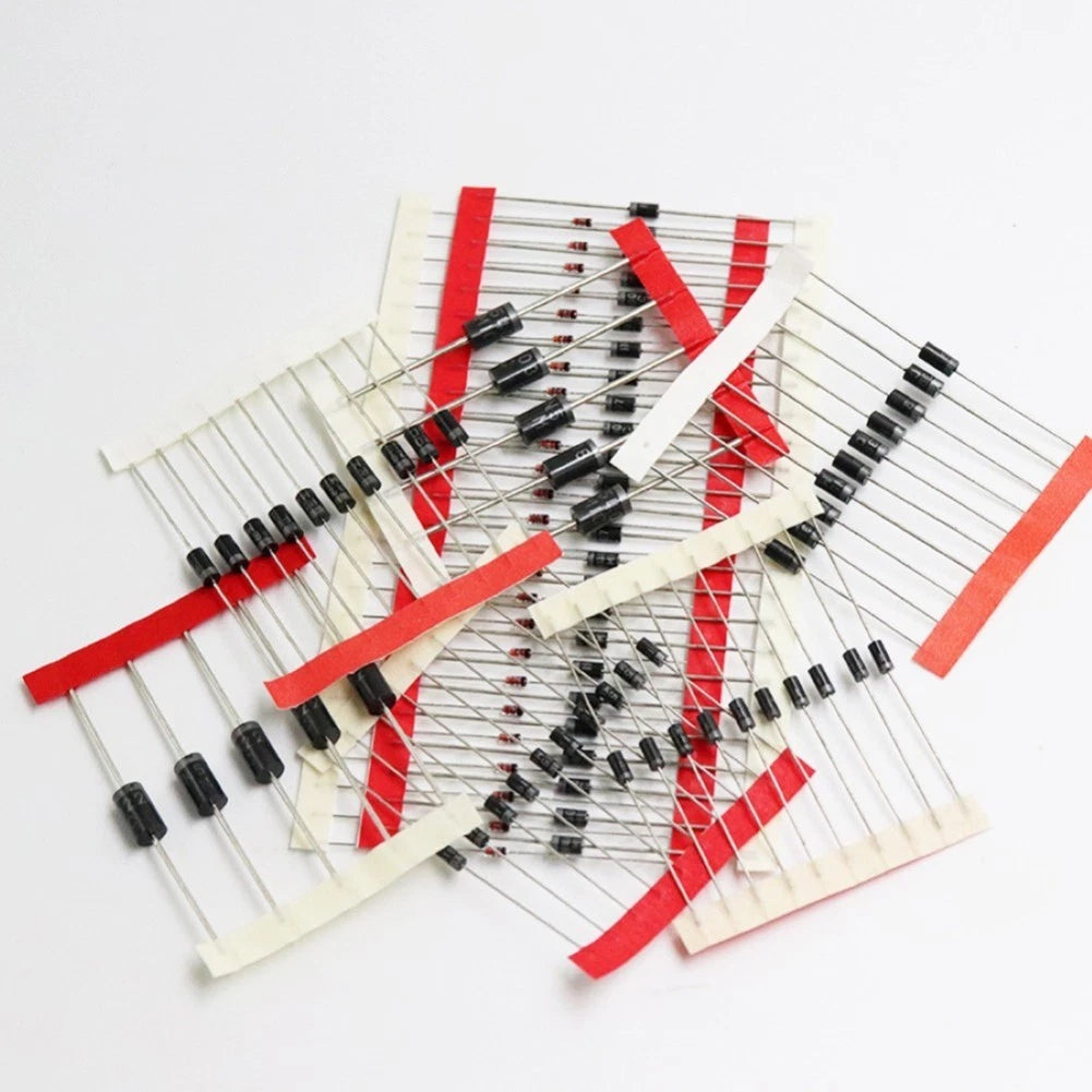 100Pcs Diode Assortment for DIY and Repair (No specific make/model)