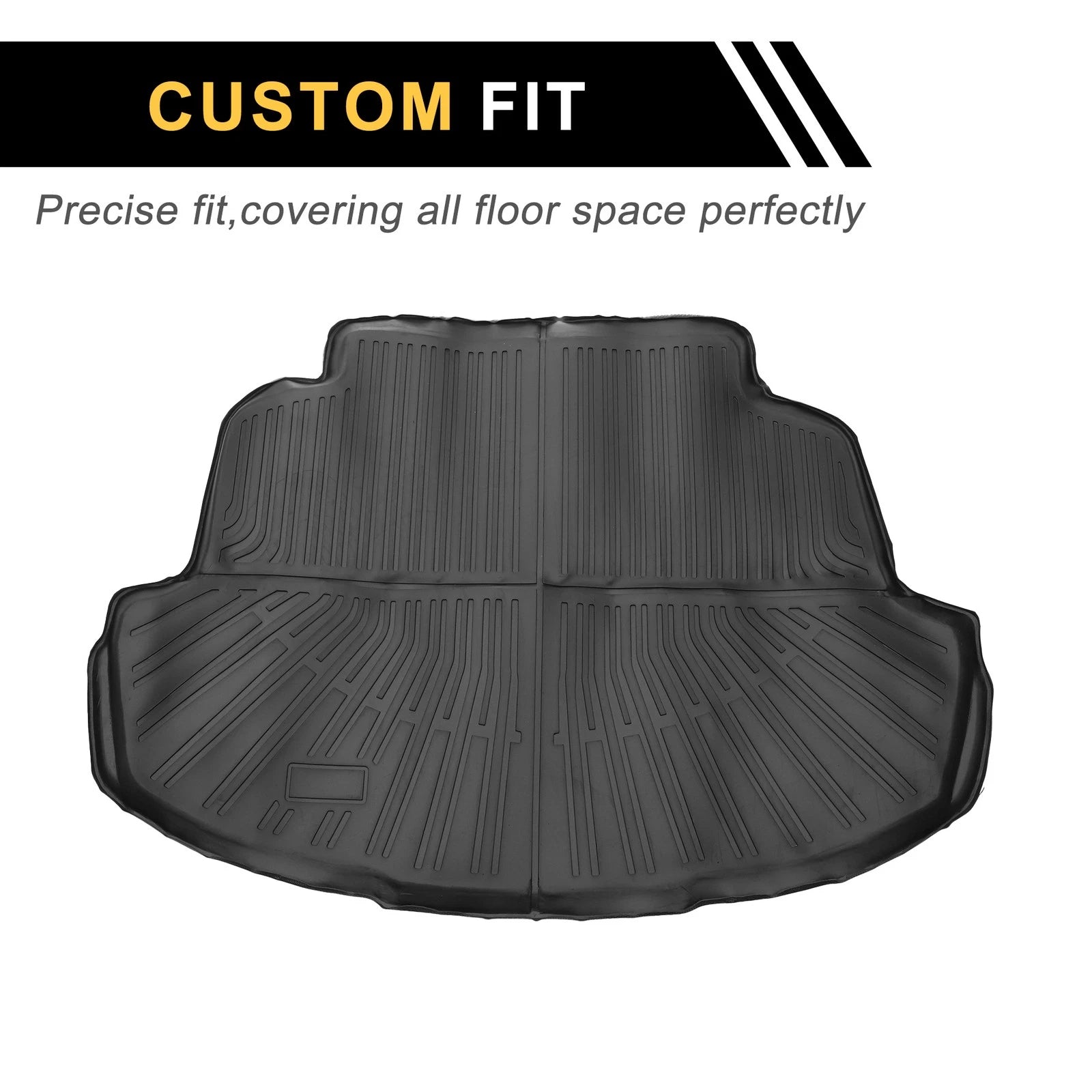 Cargo Liner Rear Trunk Mat for Toyota Corolla (2014–2019) TPE Stripe Pattern