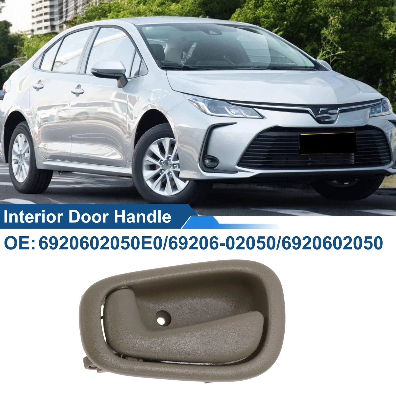 Front Passenger Side Interior Door Handle Replacement for Toyota Corolla (1998–2002)