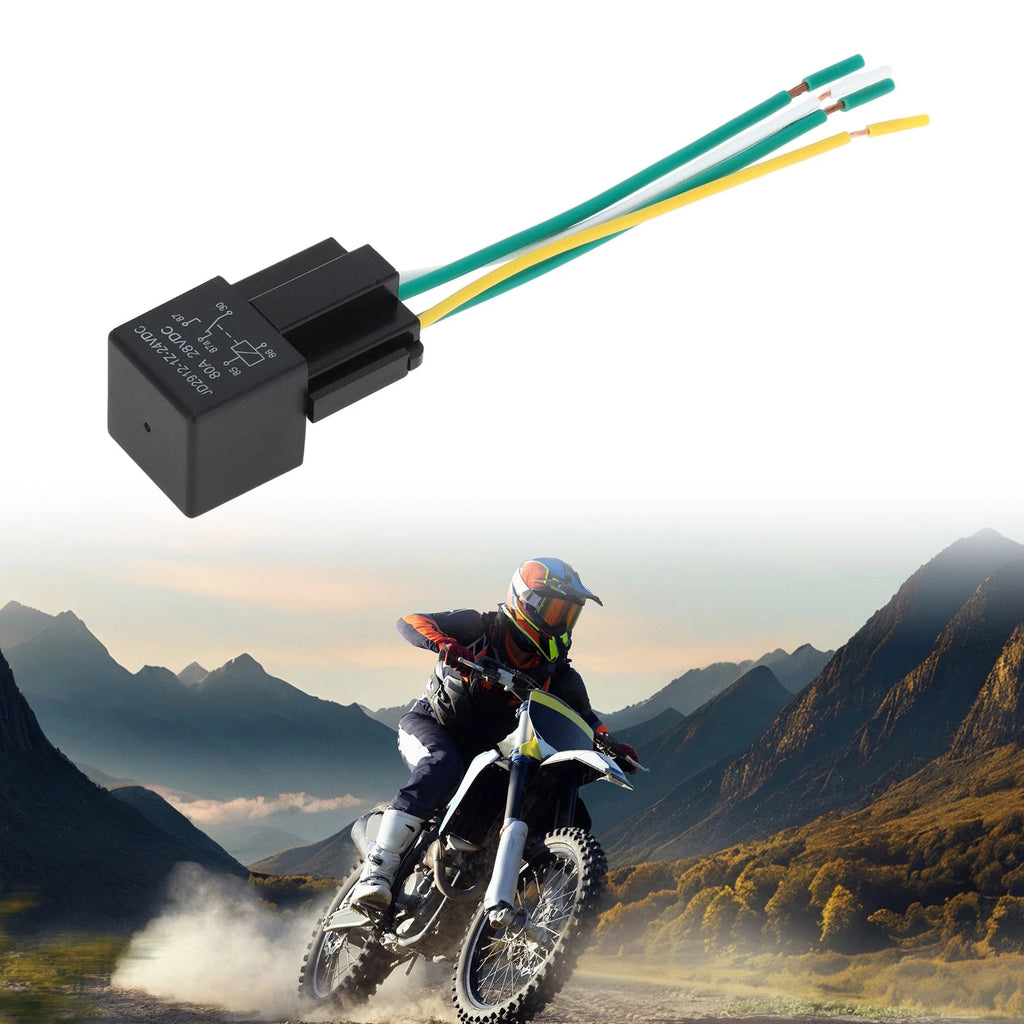 1 Pc 5-Pin 24V 80A Waterproof Auto Relay for Universal Applications