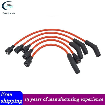 New Spark Plug Wire Set for Mercruiser 84-816761Q5 813720A5 18-8800-1 Marine