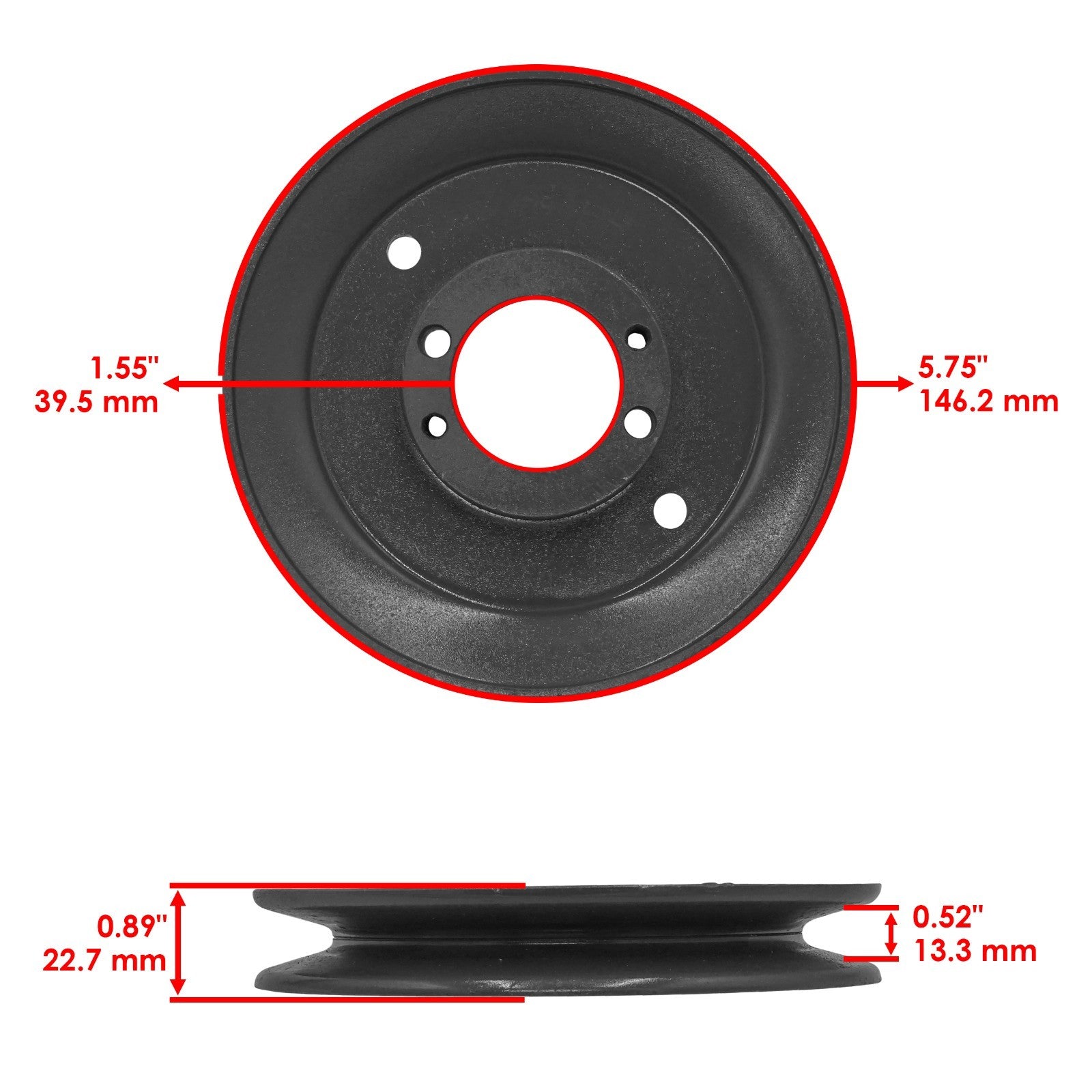 Deck Spindle Pulley Replacement for Scag STHM-18KH 20KH 20CV 22CV (2015–2024)