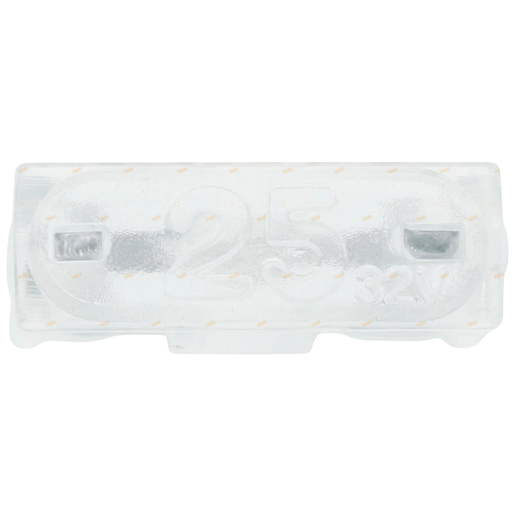 Pack of 100 Mini-Blade Fuses 25A for Universal Use (Clear)