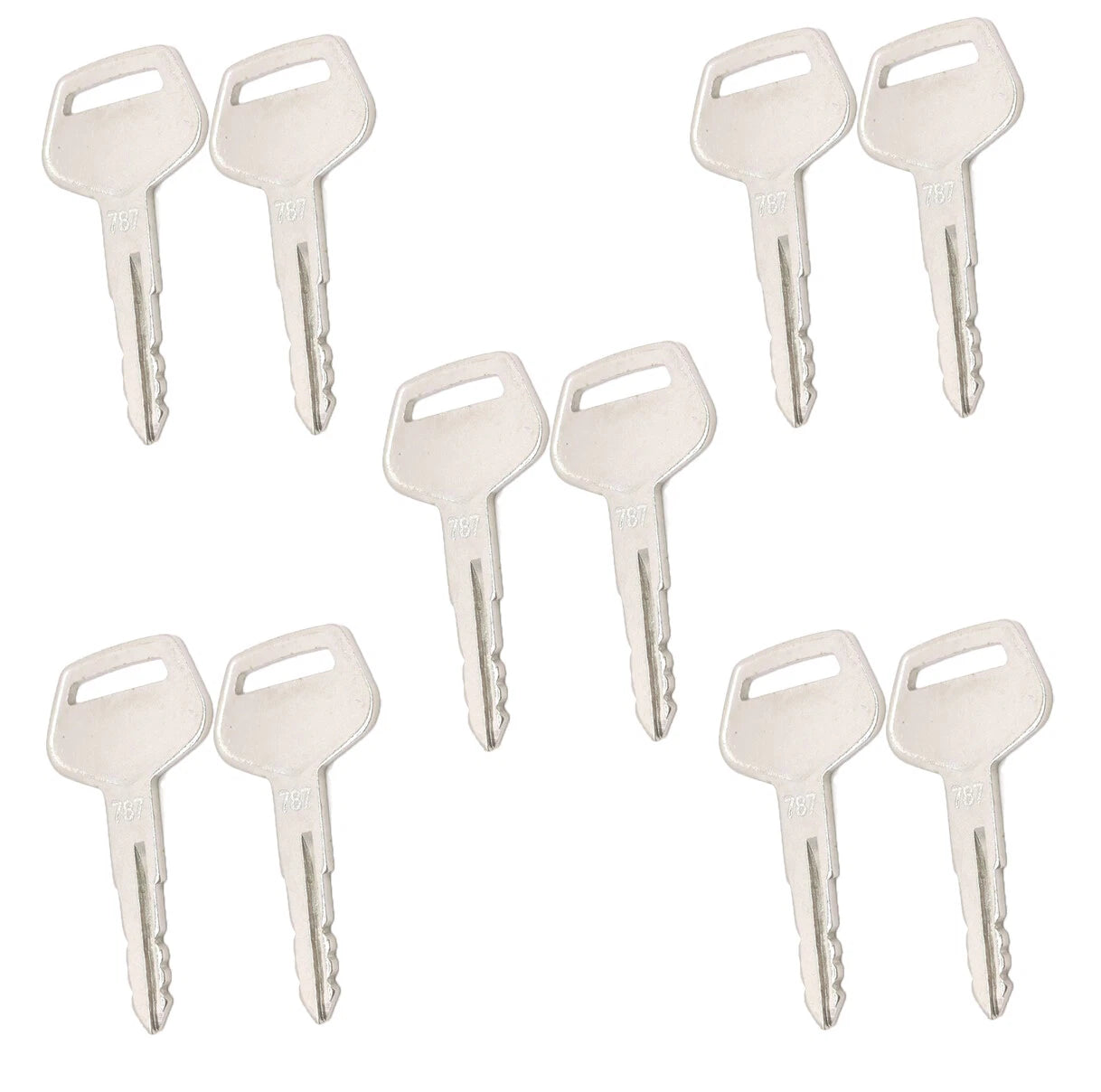 10X Keys 787 for Komatsu Excavator Grader Dozer Loader