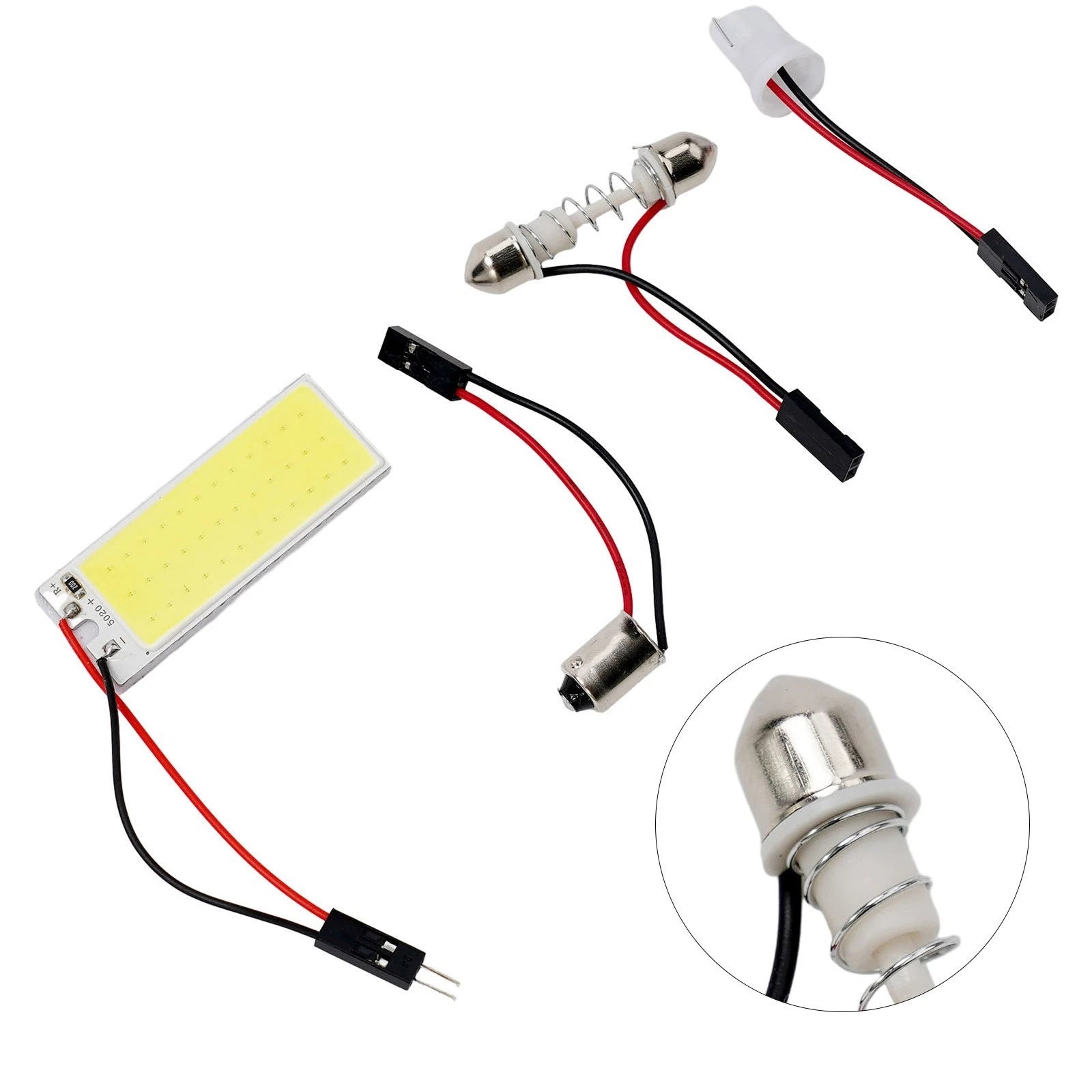 6000K White COB LED Panel for Roof/Car Interior Ceiling (16/24/36/48 LED)