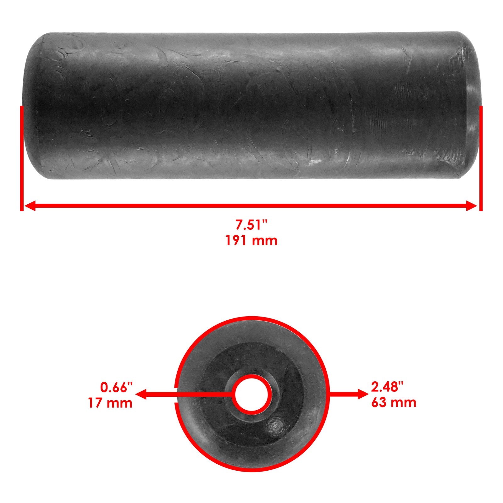 Deck Roller 60 Inch Replacement for Dixie Chopper Classic 2760 3060HP (1990–2000)