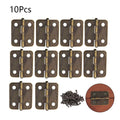 10x Mini Hinge for Jewelry Chest Gift Box (25mm x 18mm) Antique Bronze