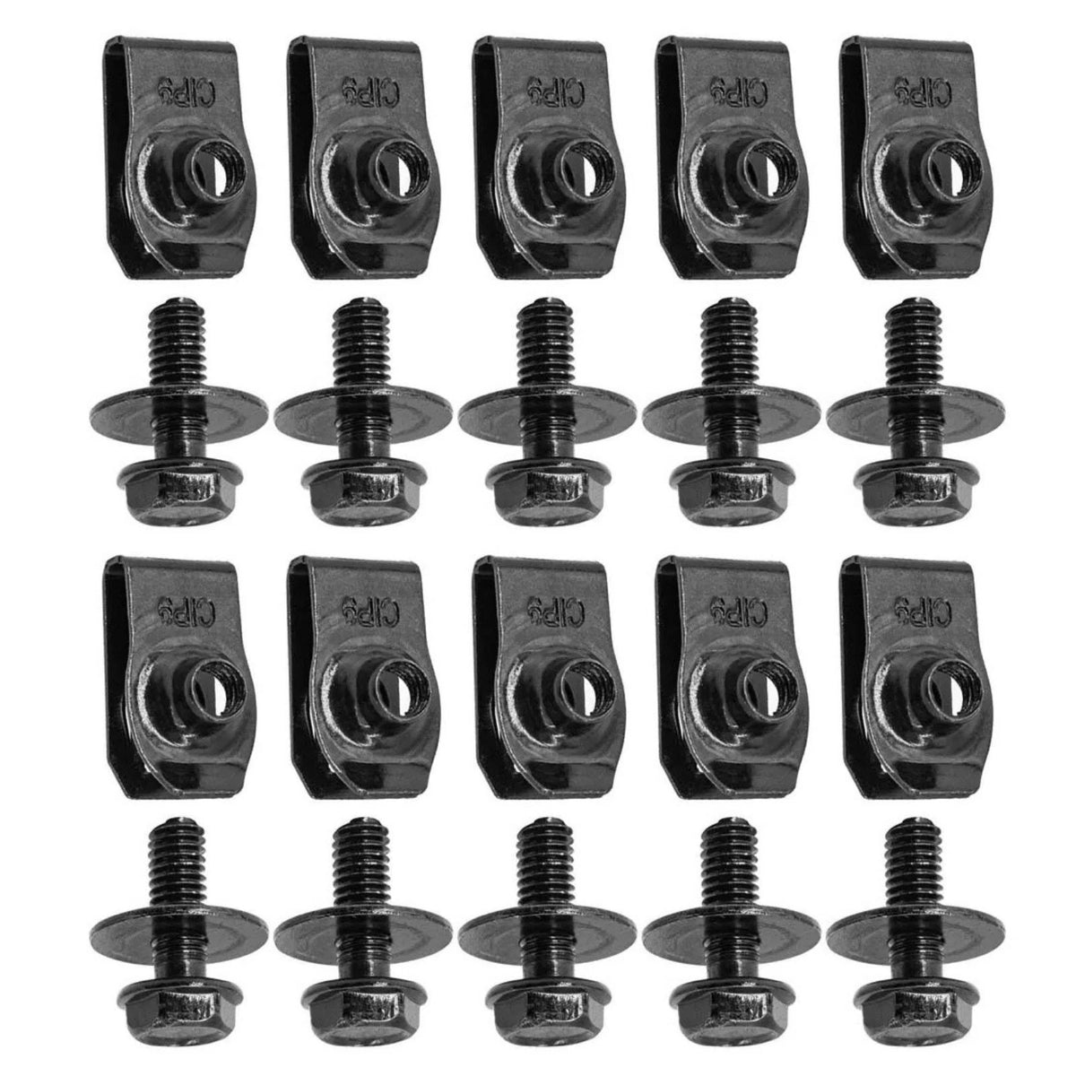 20 PCS Body Bolts with U-nut Clamp Kit for