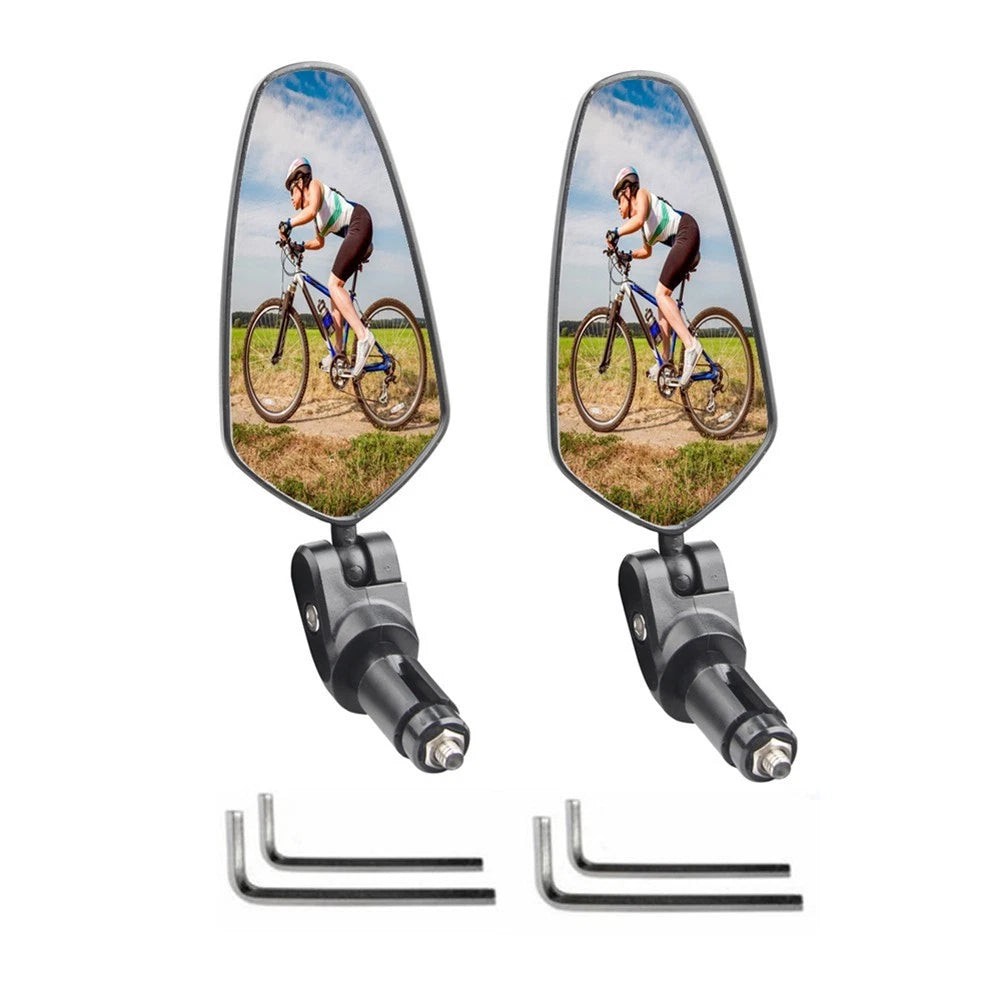 Concave Foldable Rearview Bike Mirror for Most Road & Mountain Bicycles