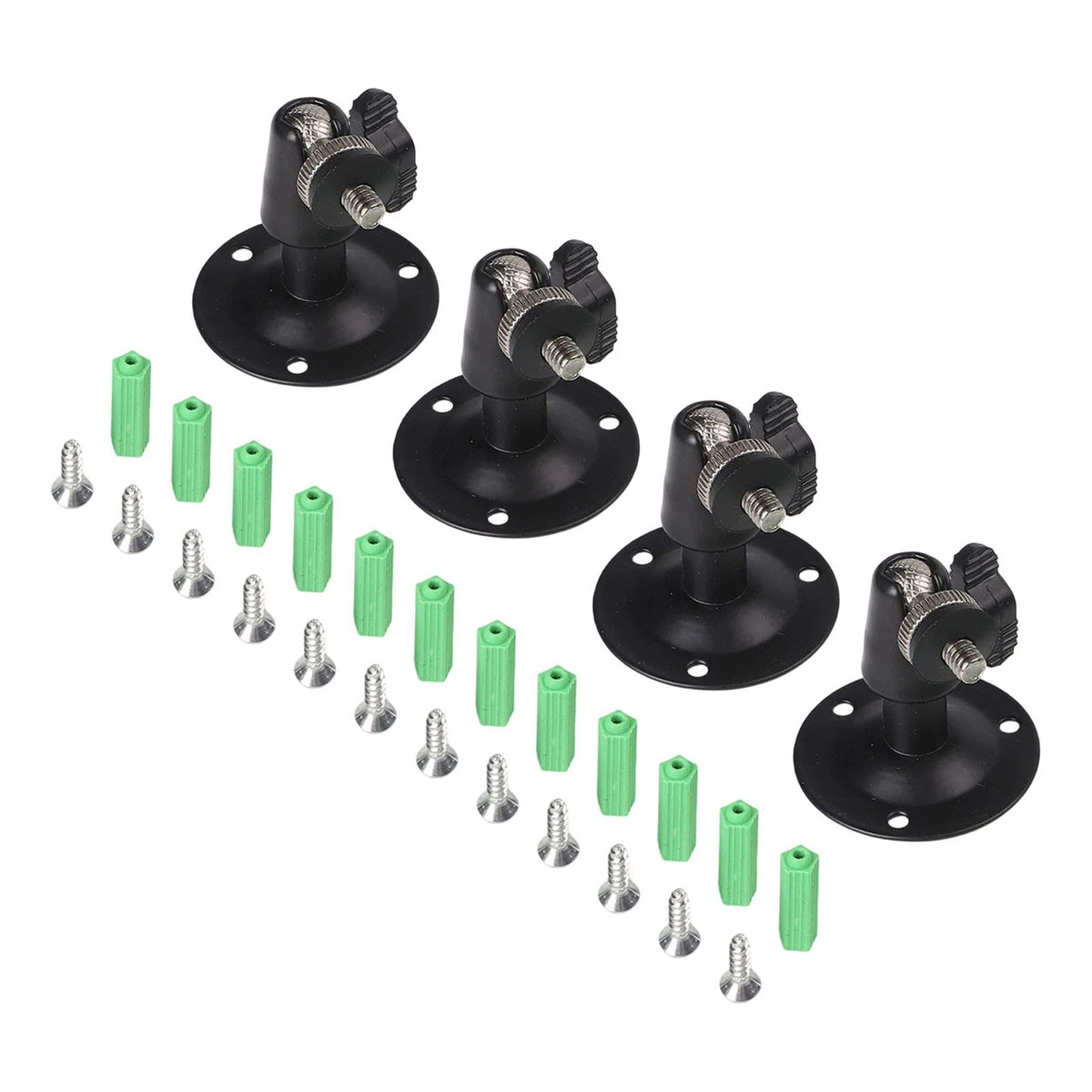 Set of 4 CCTV Camera Wall Brackets with Middle Pucker Design