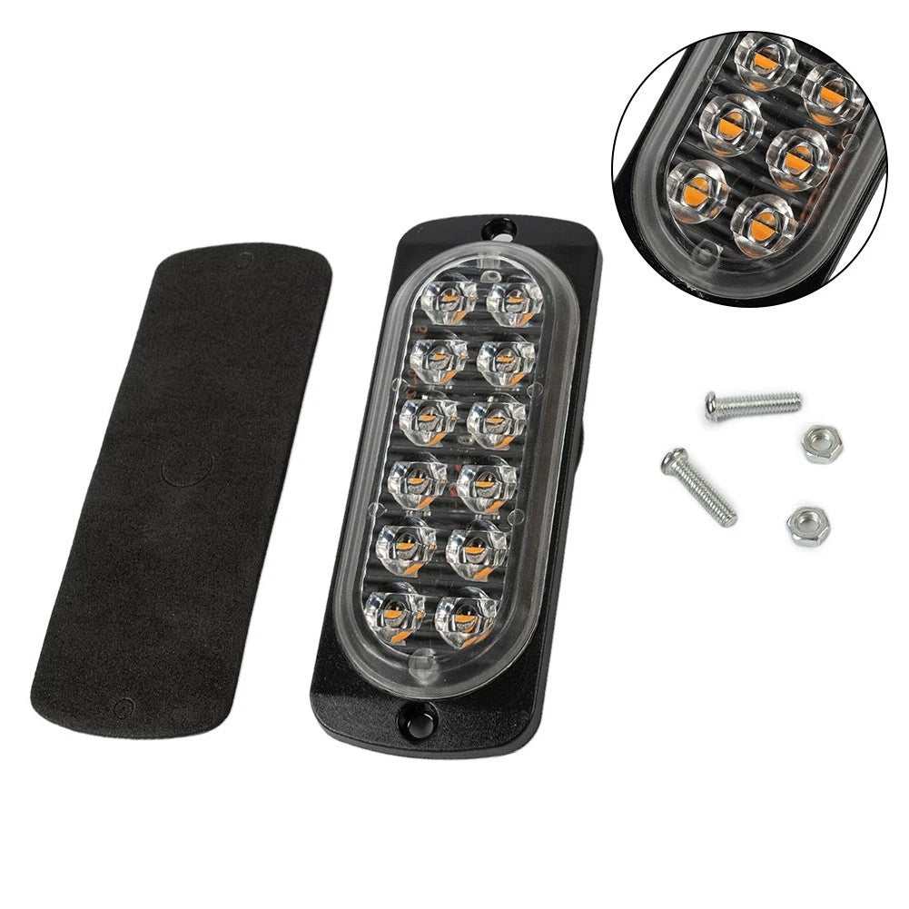 Working Lamps for Truck DC 12V-24V (Yellow Flash, Black Housing)