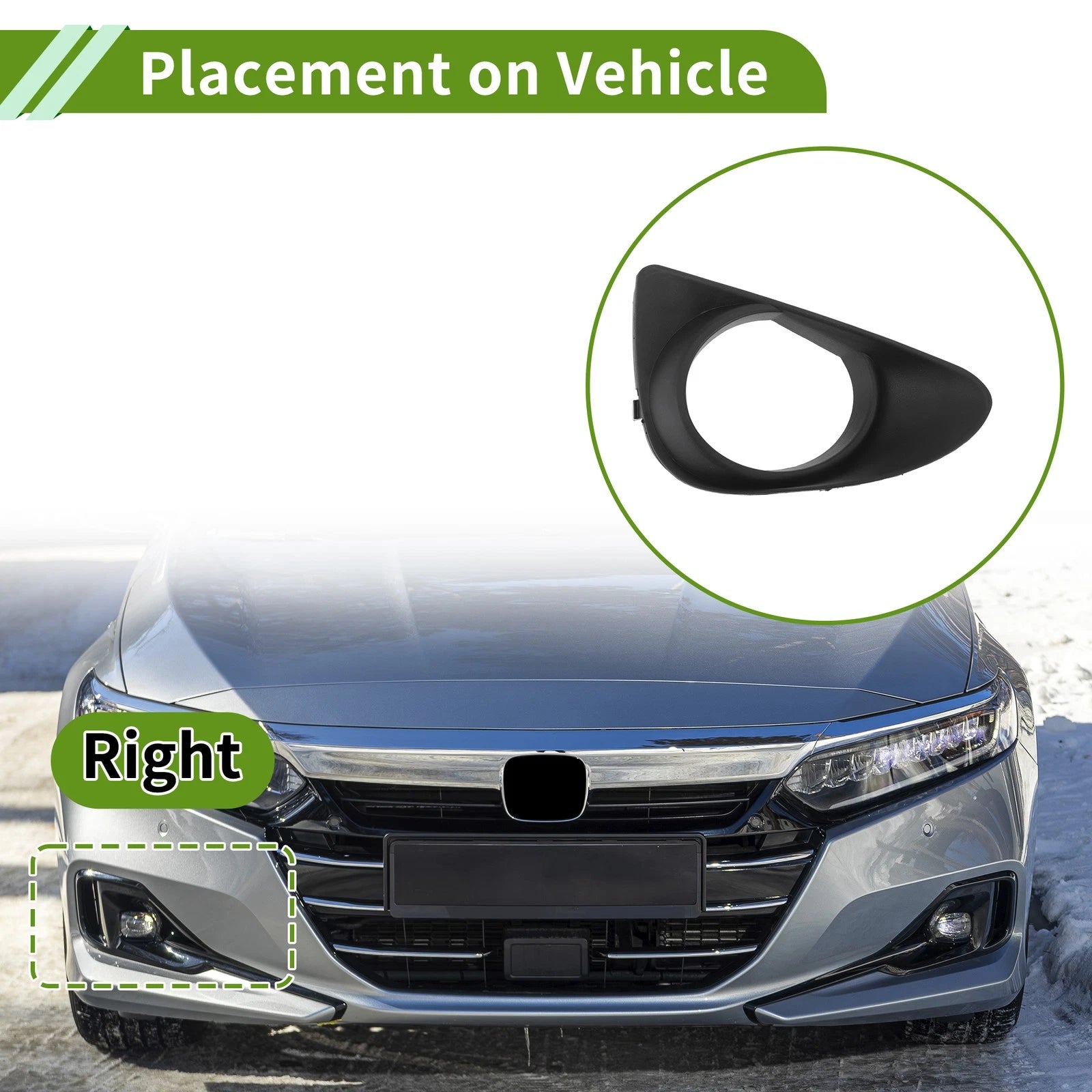 Front Right Fog Light Grille Replacement for Toyota Yaris (2011–2014)