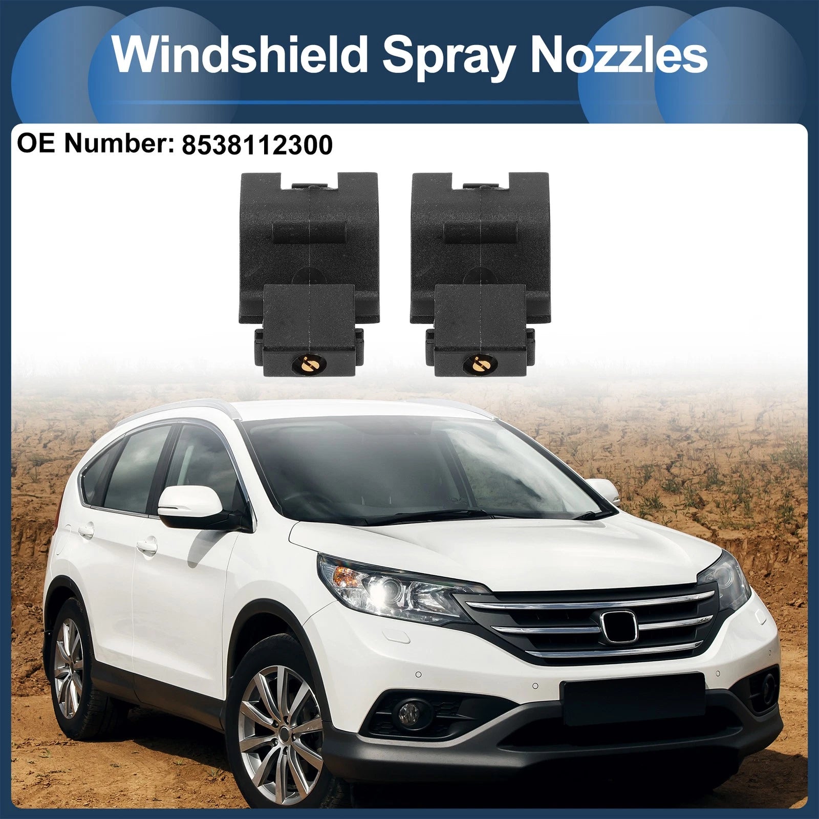 Windshield Washer Nozzle with Hose Replacement for Toyota Camry (2007–2011)