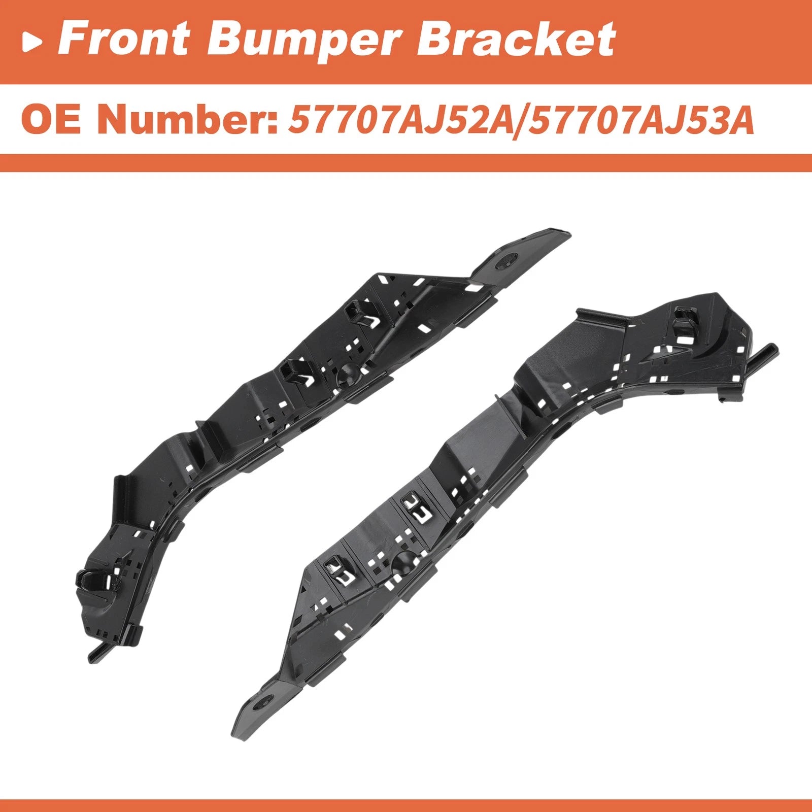 Bumper Bracket Replacement 1 Pair for Subaru Legacy Outback (2010–2014)