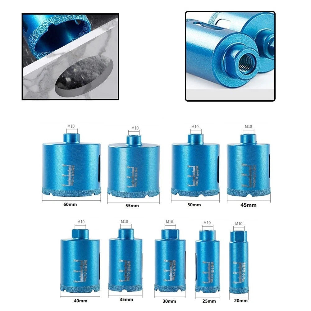 Diamond Core Bit for Power Tool (Dry Vacuum, Brazed)