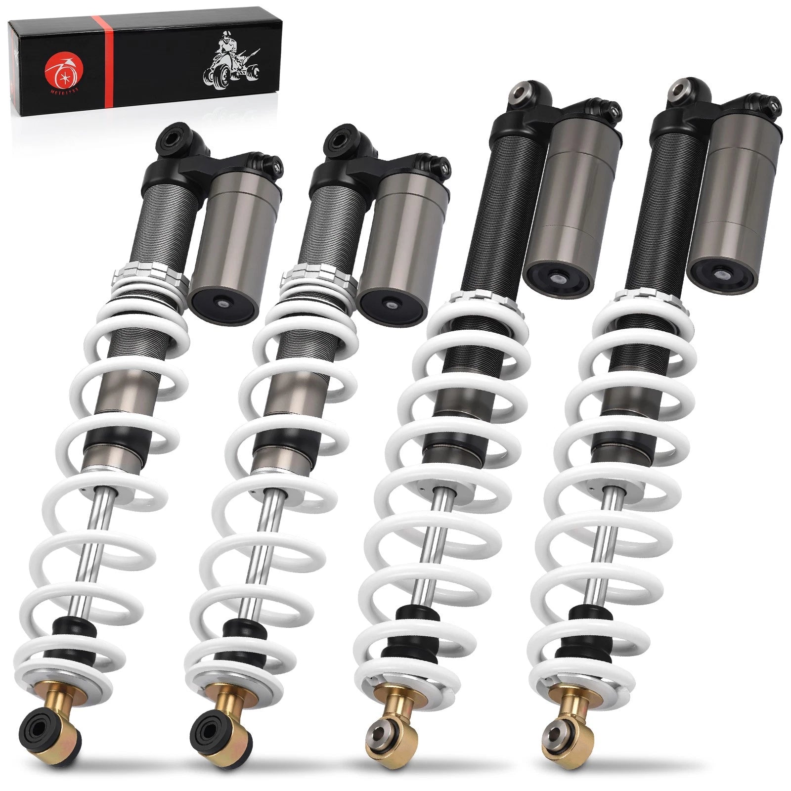 Set of 4 Air Shock Absorbers for Polaris RZR S 800 (2008–2014) 7043419 7043422