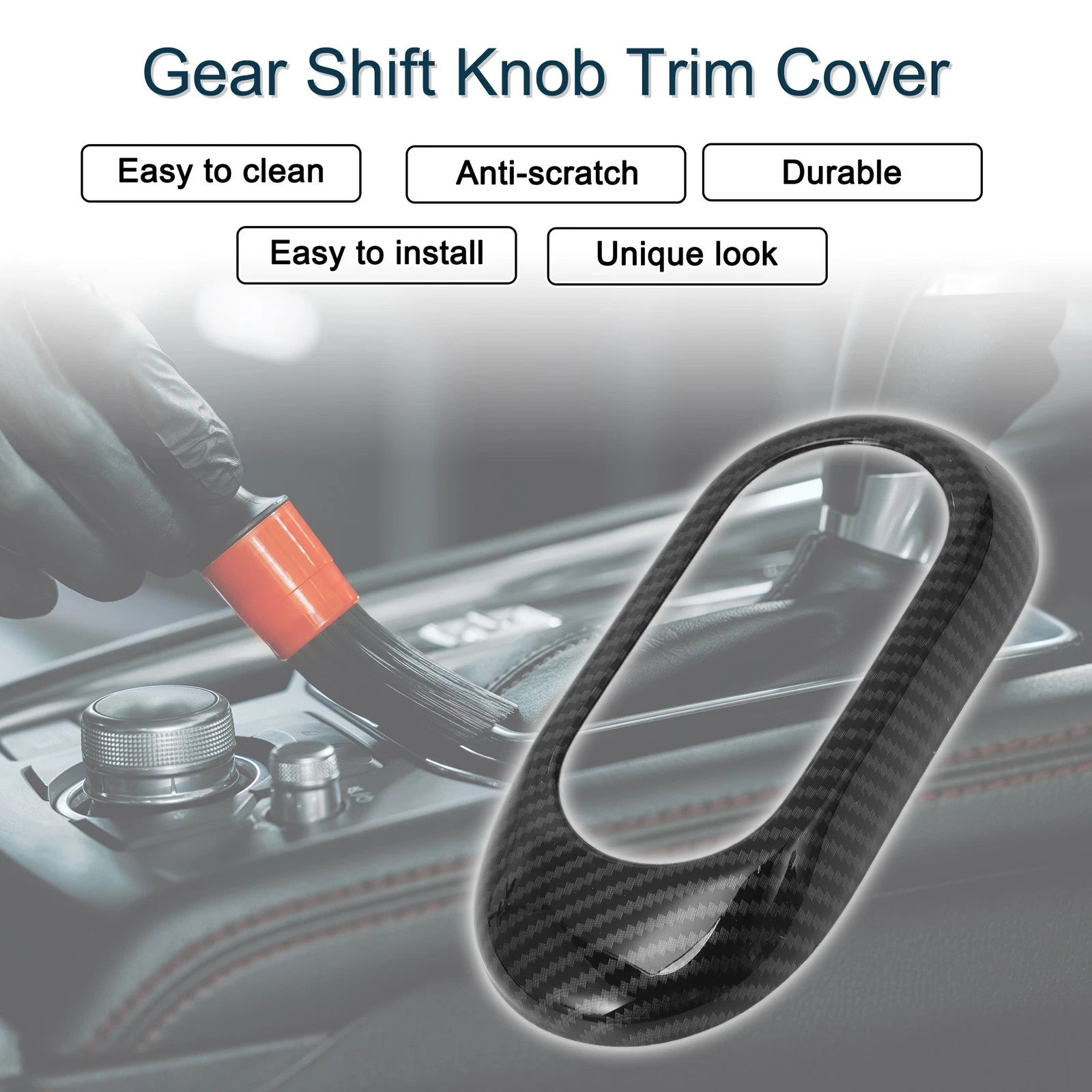 Gear Shift Knob Cover Replacement for BMW Mini Hatch Mini Hardtop (2011–2018)
