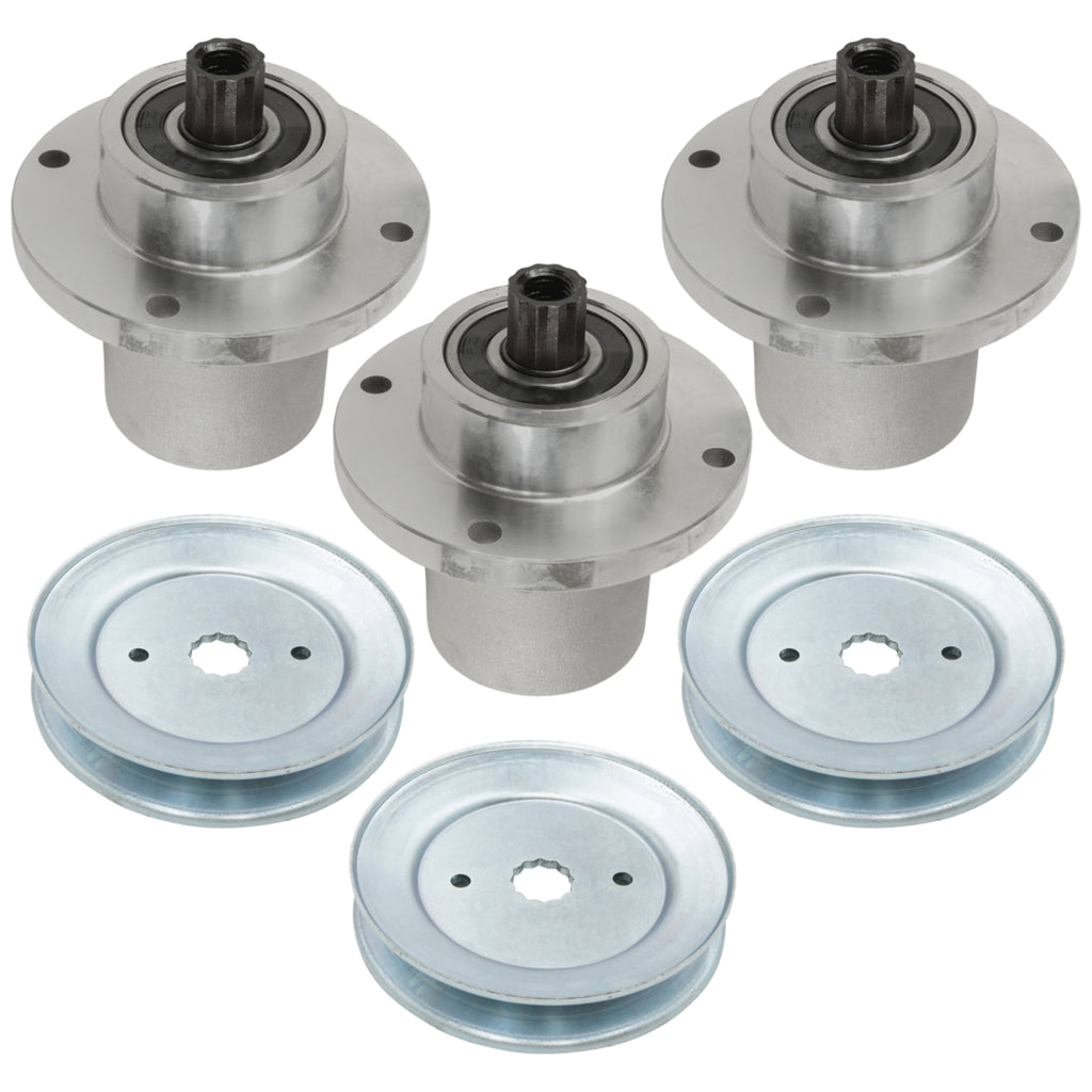 Deck Spindles 5.78in Pulleys Replacement for Hustler RD Fastrak FR691 FT691 (1996–2015)