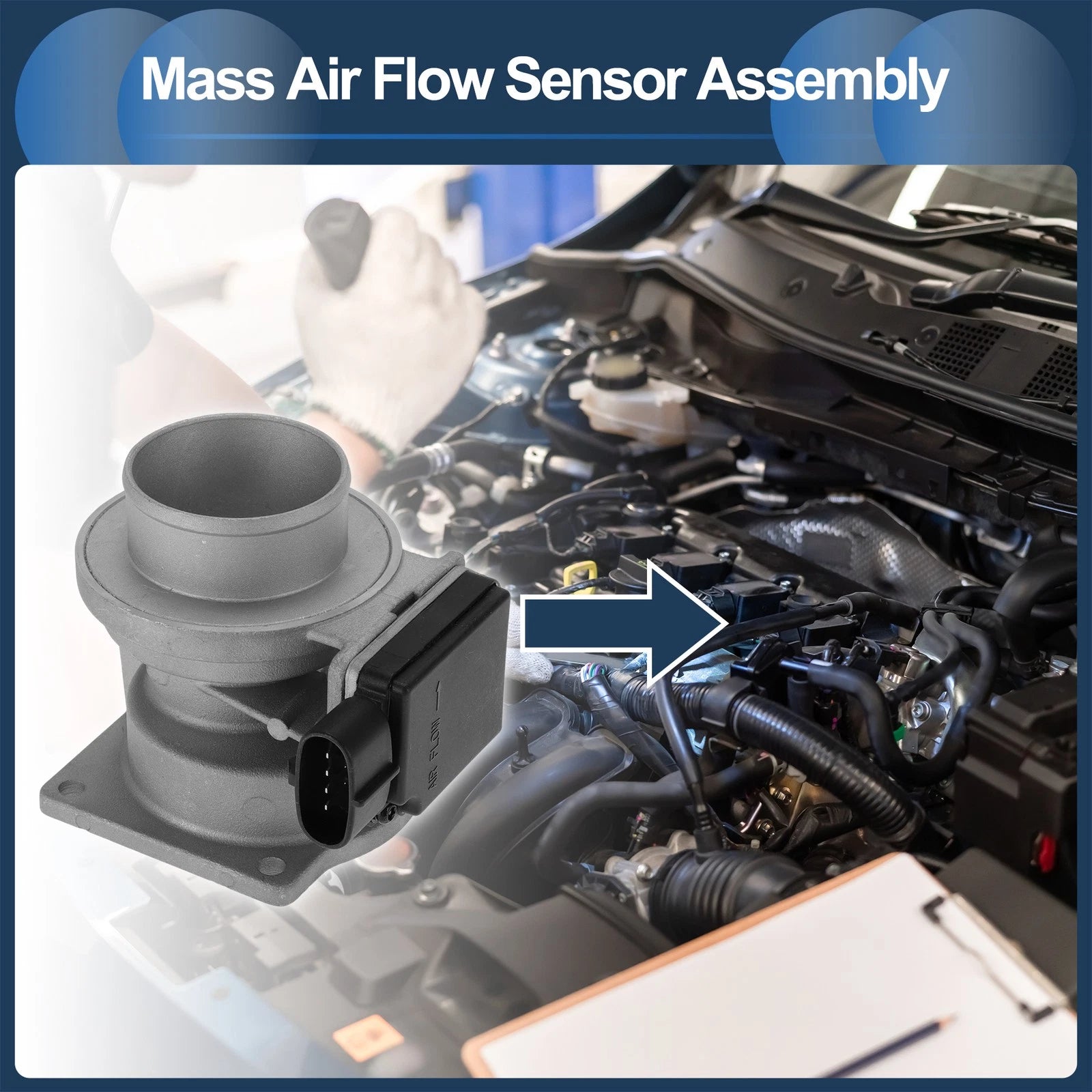 Mass Air Flow Sensor Assembly No.F0VF12B579A for Ford Explorer (2002–2005)