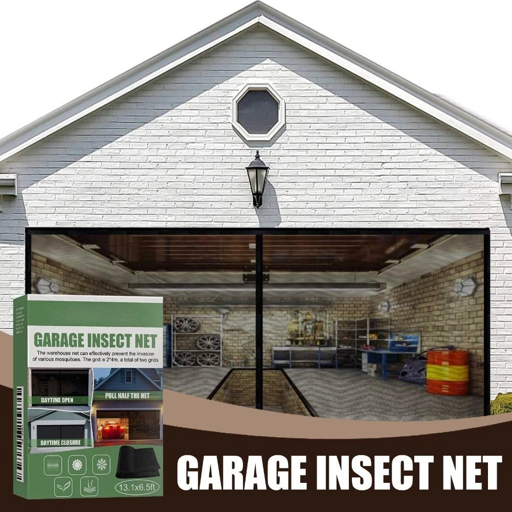 Indoor Garage Screen Door Insect Barrier Easy Installation System