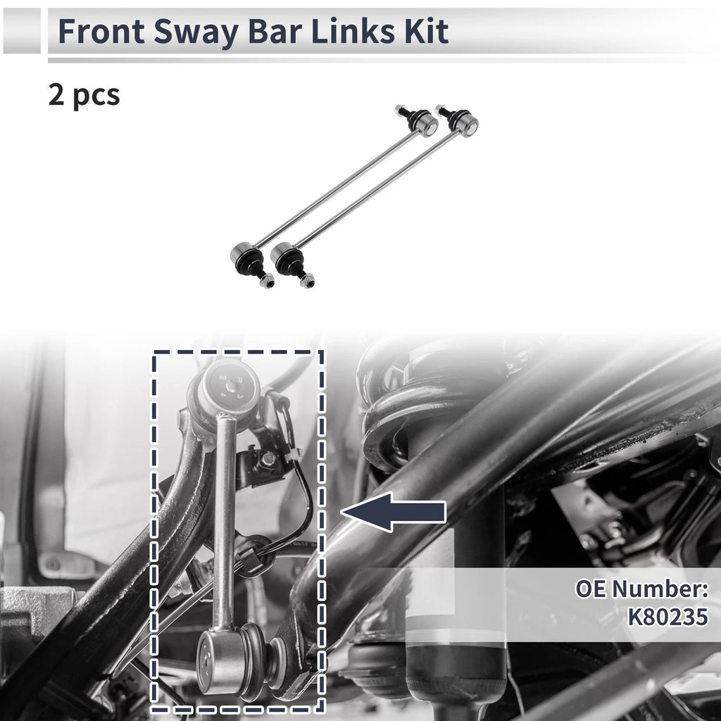 Front Stabilizer Bar Links No Bushing Replacement for BMW 740i (1995–2001)