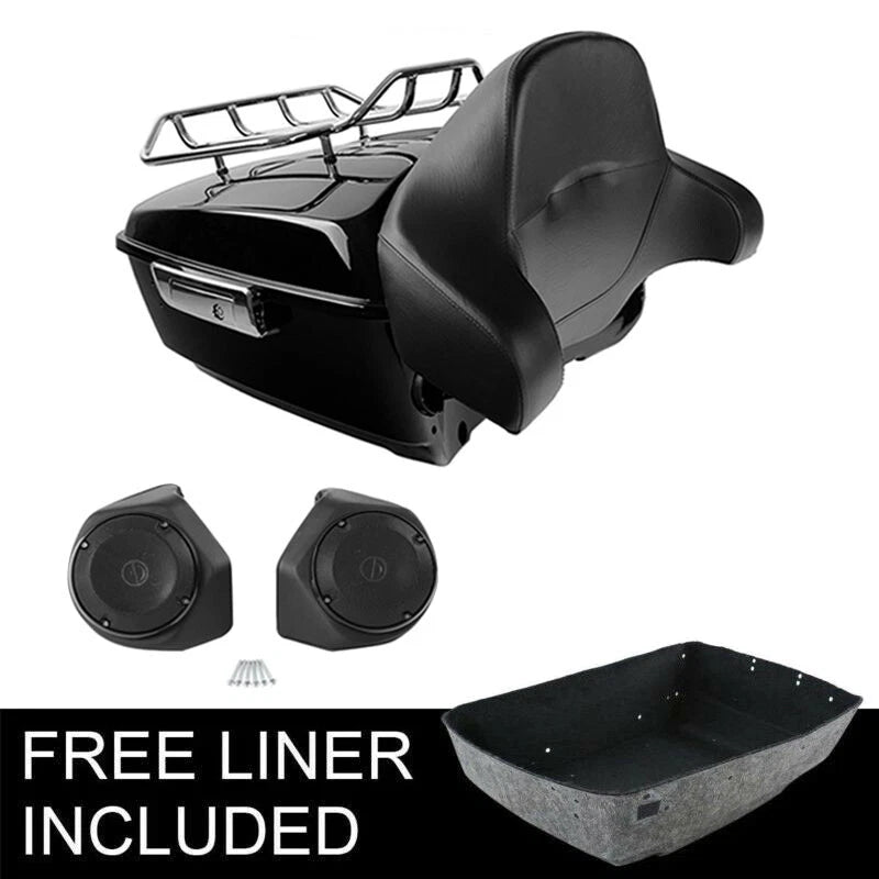 Trunk Backrest Speakers for Harley Touring Tri Glide (2014–2026)