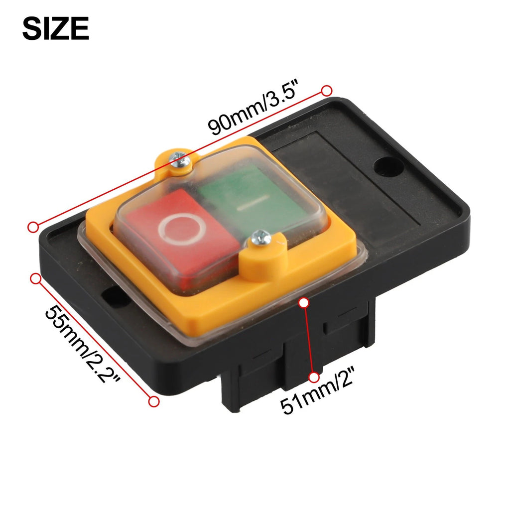 Push Button Switch for Motor Machine Drill (10A AC 220/380V)