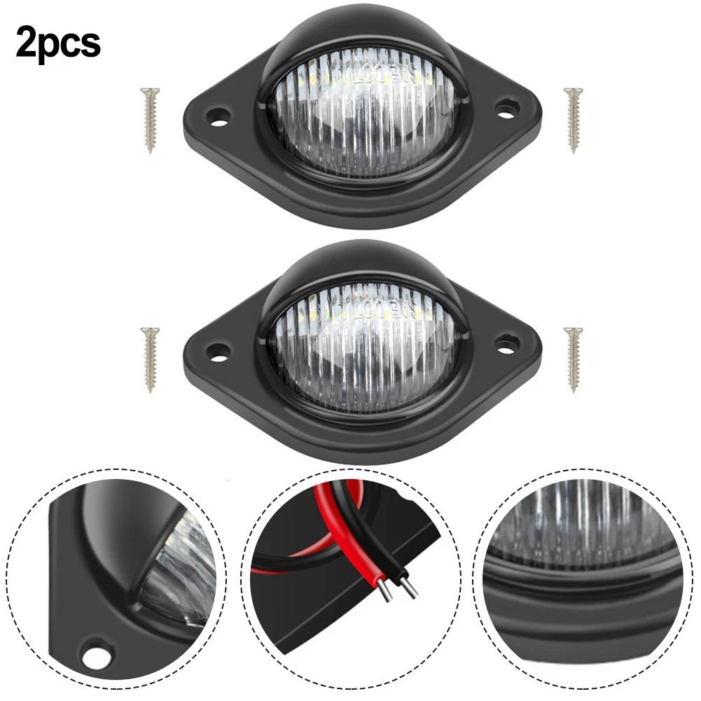 2X LED License Plate Light for Truck SUV Trailer Van