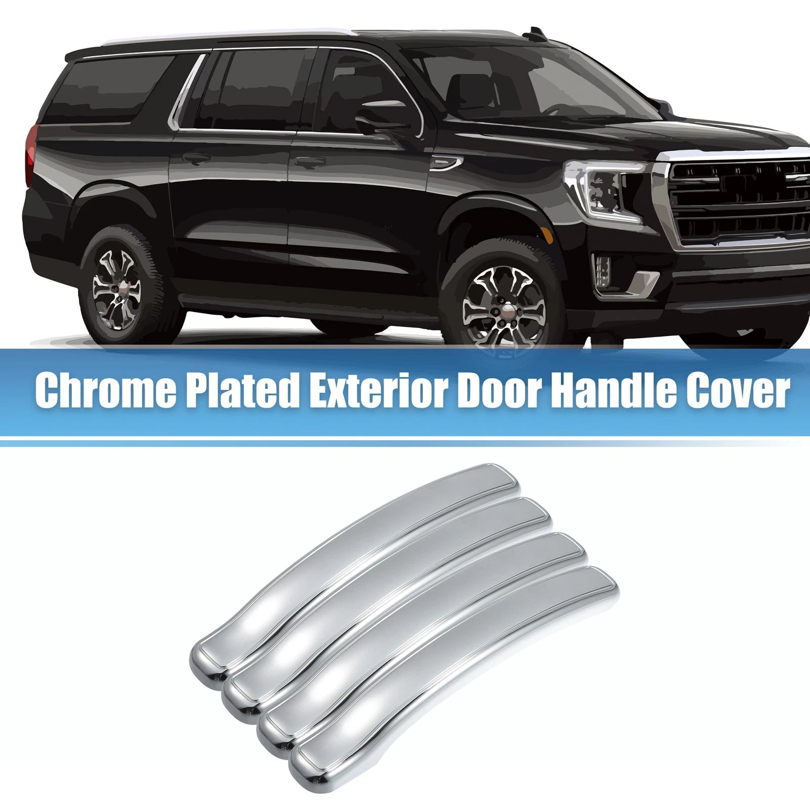 Exterior Door Handle Lever Covers 4pc Replacement for Chevy Silverado (2014–2018)