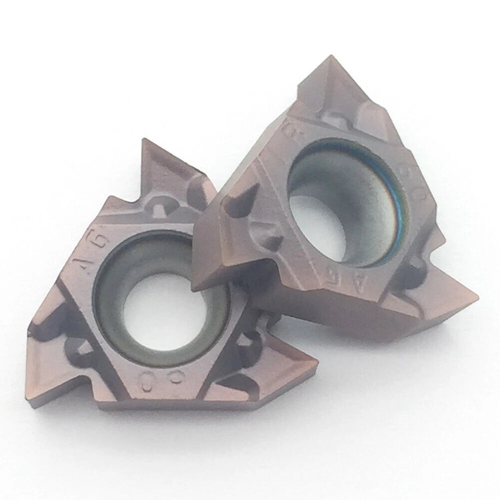 10pcs 16IR AG60 CNC Carbide-Insert Lathe Threading Inserts (16IR 3/8)